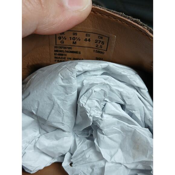 USED Clarks mens Markman Plain Driving Style Loafer,Dark Brown Leather-Size 10.5 - Picture 7 of 8